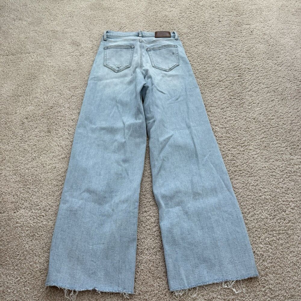 Hidden Los Angeles Wide Leg High Rise Light Wash Jeans Relaxed Stretch Sz 25 - Picture 8 of 9